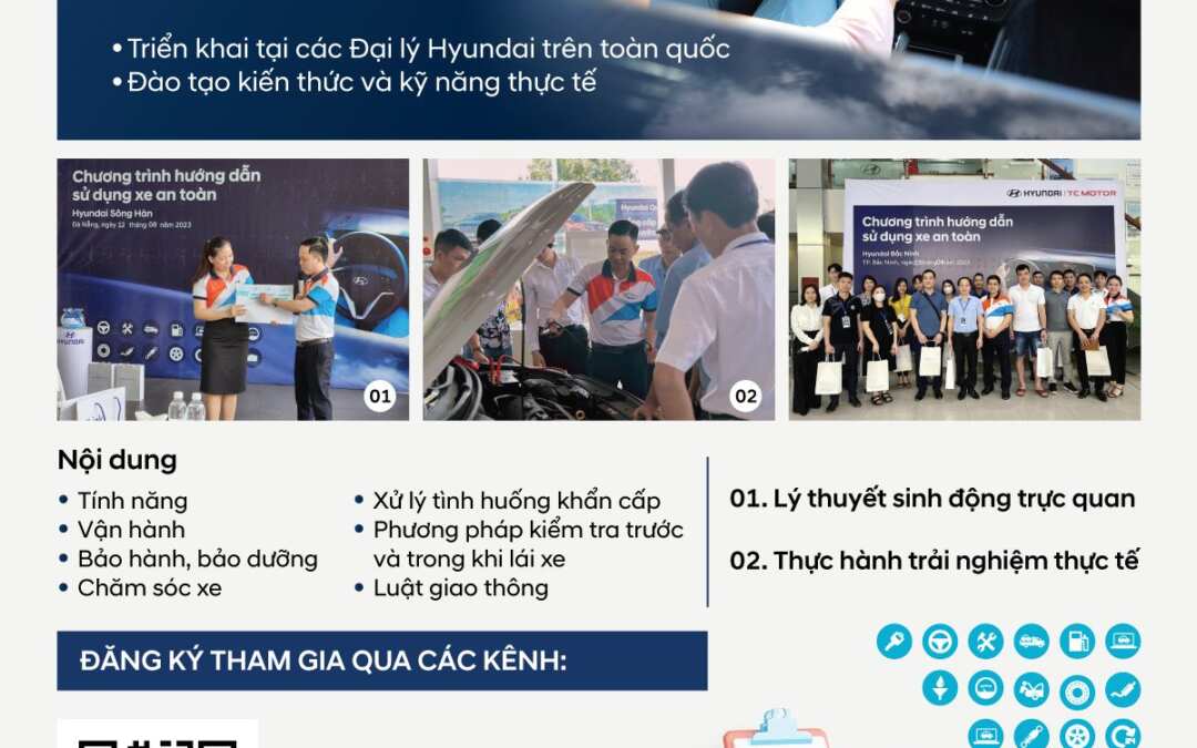 CHƯƠNG TRÌNH HƯỚNG DẪN SỬ DỤNG XE AN TOÀN